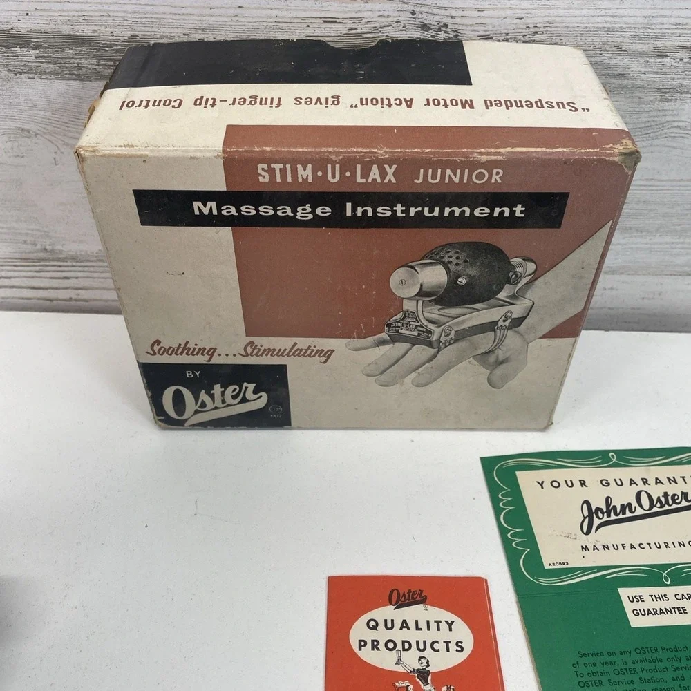 Vintage Oster Stimulax Stim-U-Lax Model M-4 Handheld Massager Working‎
